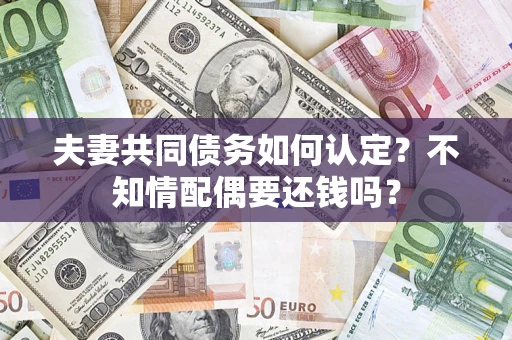 济南夫妻共同债务如何认定？不知情配偶要还钱吗？