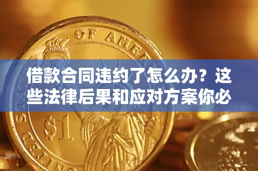 济南借款合同违约了怎么办？这些法律后果和应对方案你必须知道