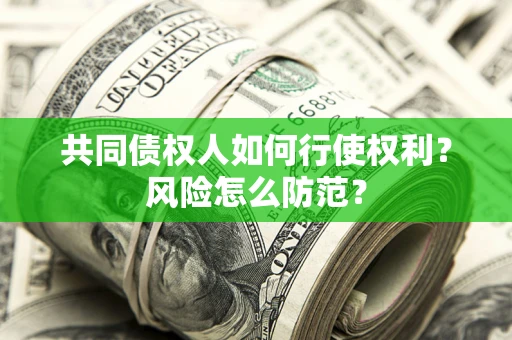 济南共同债权人如何行使权利？风险怎么防范？