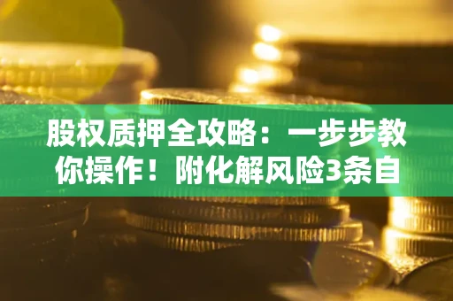 济南股权质押全攻略：一步步教你操作！附化解风险3条自救法则