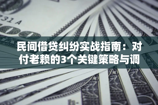 济南民间借贷纠纷实战指南：对付老赖的3个关键策略与调解盲区解析