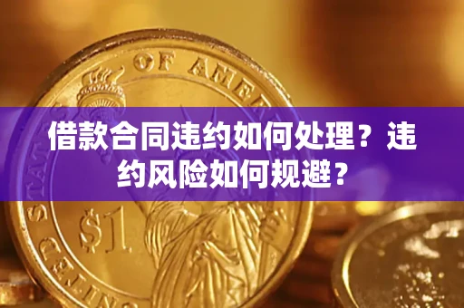 济南借款合同违约如何处理？违约风险如何规避？