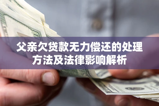 济南父亲欠贷款无力偿还的处理方法及法律影响解析