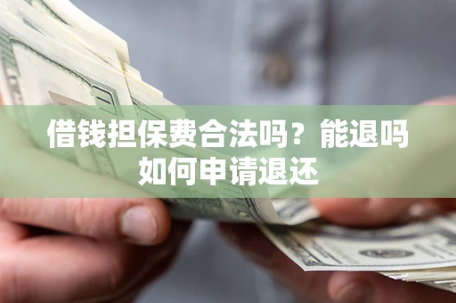 济南借钱担保费合法吗？能退吗如何申请退还
